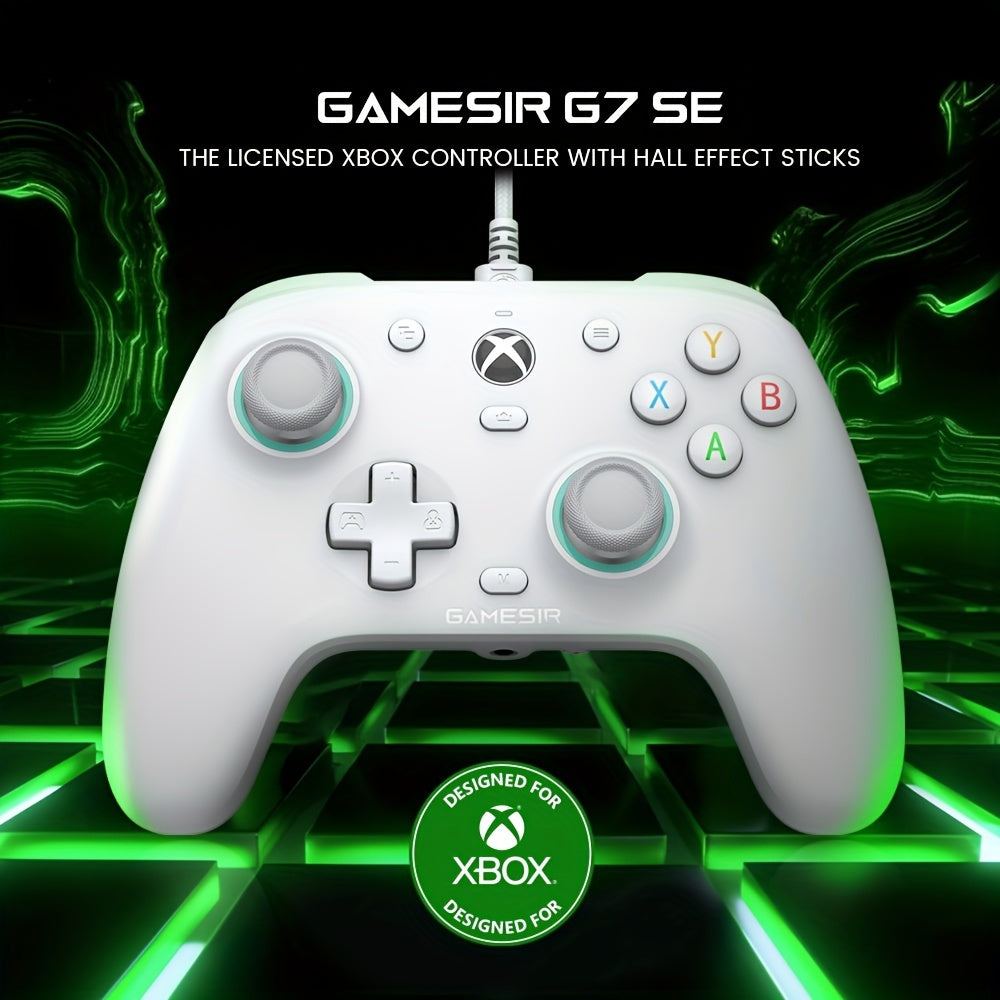 GameSir G7 SE Wired Controller for Xbox Series X|S, Xbox One & Windows 10/11, Plug and Play Gaming Gamepad with Hall Effect Joysticks/Hall Trigger, 3.5mm Audio Jack, Gaming Controller for Pc, Wired Gaming Controller, Gaming Controller  Wired Gamepad